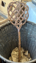 Load image into Gallery viewer, Vintage Woven Celtic Knot Rug Beater