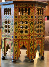 Load image into Gallery viewer, Moroccan  Hand Painted Celadon Side Table - Lg