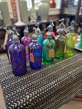 Load image into Gallery viewer, Vintage Spanish Fuchsia Glass Soda Siphon