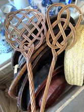 Load image into Gallery viewer, Vintage Woven Celtic Knot Rug Beater