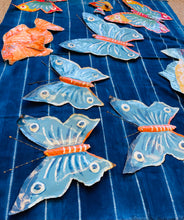 Load image into Gallery viewer, Hand Painted Metal Butterfly - Medium Blue