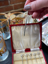 Load image into Gallery viewer, Silver Hallmarked Cockerel Cocktail Sticks
