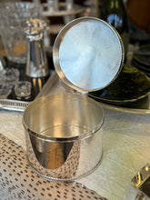 Load image into Gallery viewer, Vintage Tall Circular Biscuit Box w/ braided trim