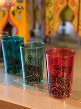 Load image into Gallery viewer, Moroccan Colored Tea Glass