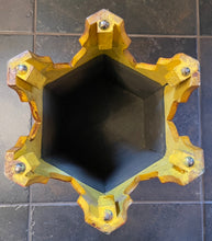 Load image into Gallery viewer, Moroccan Hand Painted Citron Gold Side Table - Sm