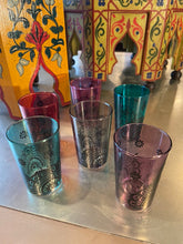 Load image into Gallery viewer, Moroccan Colored Tea Glass