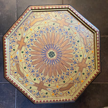 Load image into Gallery viewer, Moroccan  Hand Painted Celadon Side Table - Lg