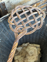 Load image into Gallery viewer, Vintage Woven Celtic Knot Rug Beater