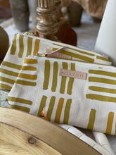 Load image into Gallery viewer, Erin Flett Ochre Grid Makeup Zipper Bag