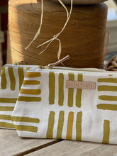 Load image into Gallery viewer, Erin Flett Ochre Grid Makeup Zipper Bag