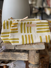 Load image into Gallery viewer, Erin Flett Ochre Grid Makeup Zipper Bag