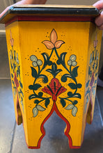Load image into Gallery viewer, Moroccan Hand Painted Citron Gold Side Table - Sm