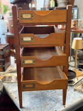 Load image into Gallery viewer, 4 Tiered Wooden File Drawers