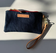 Load image into Gallery viewer, Erin Flett Denim Zipper Bag w/ wristlet