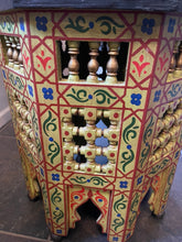 Load image into Gallery viewer, Moroccan  Hand Painted Celadon Side Table - Lg