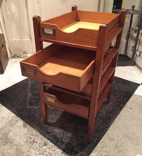 Load image into Gallery viewer, 4 Tiered Wooden File Drawers