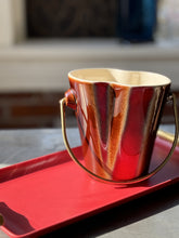 Load image into Gallery viewer, Mid Century Ceramic Ice Bucket w/ brass handle