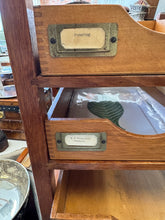Load image into Gallery viewer, 4 Tiered Wooden File Drawers