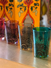 Load image into Gallery viewer, Moroccan Colored Tea Glass