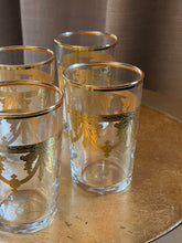 Load image into Gallery viewer, Moroccan Gold Leaf Garland Swag Glass