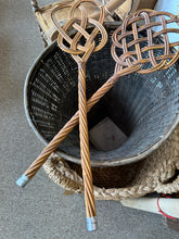 Load image into Gallery viewer, Vintage Woven Celtic Knot Rug Beater