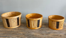 Load image into Gallery viewer, Repousse Bamboo and Reed Container