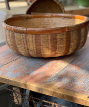 Load image into Gallery viewer, Double Lined Bamboo Market Basket