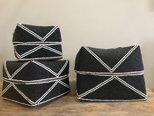 Load image into Gallery viewer, Black Beaded Boxes