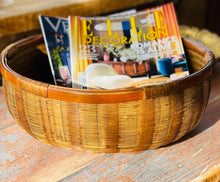 Load image into Gallery viewer, Double Lined Bamboo Market Basket