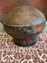 Load image into Gallery viewer, Vintage Woven Ceremonial Hat Box