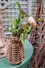 Load image into Gallery viewer, Vintage Polish Wicker Flower Basket