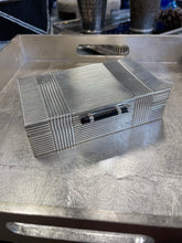 Load image into Gallery viewer, Ribbed Silver Plated Cigarette Box