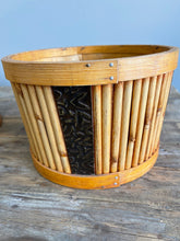 Load image into Gallery viewer, Repousse Bamboo and Reed Container