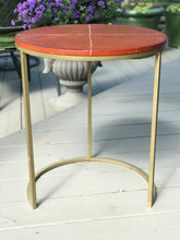 Load image into Gallery viewer, Set of Leather Stitched Nesting Tables