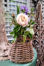 Load image into Gallery viewer, Vintage Polish Wicker Flower Basket