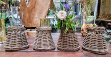 Load image into Gallery viewer, Vintage Polish Wicker Flower Basket