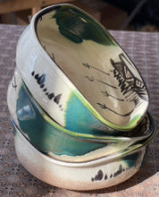Load image into Gallery viewer, Oribe Ware Rice Bowls