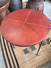 Load image into Gallery viewer, Set of Leather Stitched Nesting Tables