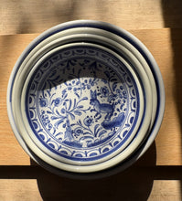 Load image into Gallery viewer, Set of 4 Blue and White Handpainted Portuguese Dishes