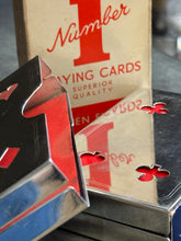 Load image into Gallery viewer, Vintage Silver Plated Playing Card Box w/ cards
