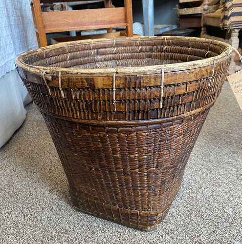 Bamboo & Wood Market Basket