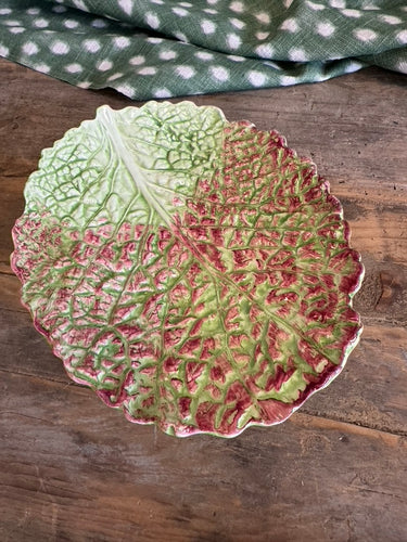 Italian Cabbage Earthenware Appetizer Plate