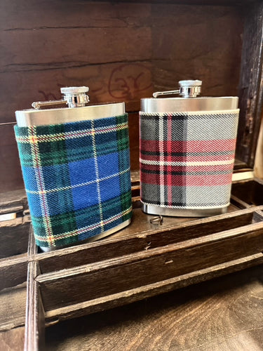 Plaid Covered Flask