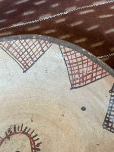 Handthrown Moroccan Bowl w/ handpainted design