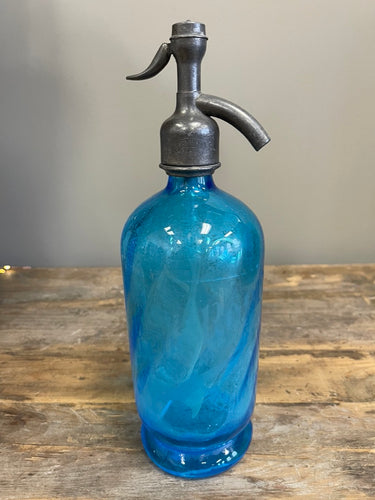 L. Vergnol Chalonnes Loire Blue Soda Siphon