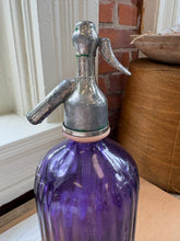 Load image into Gallery viewer, Vintage Purple Linear Glass Soda Siphon
