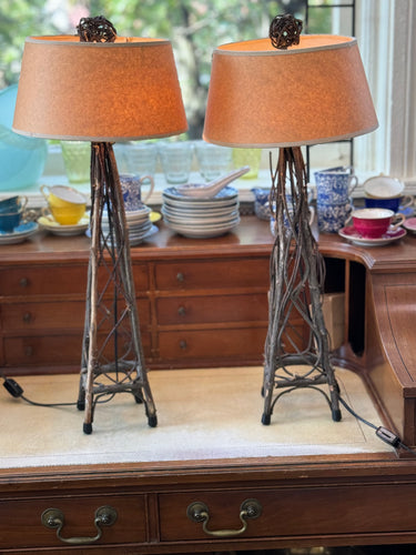 Set of 2 Twig Lamps