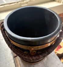 Load image into Gallery viewer, Antique Copper Banded Oak Fire Bucket