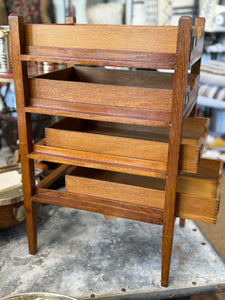 4 Tiered Wooden File Drawers