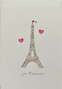 Eiffel Tower with Hearts